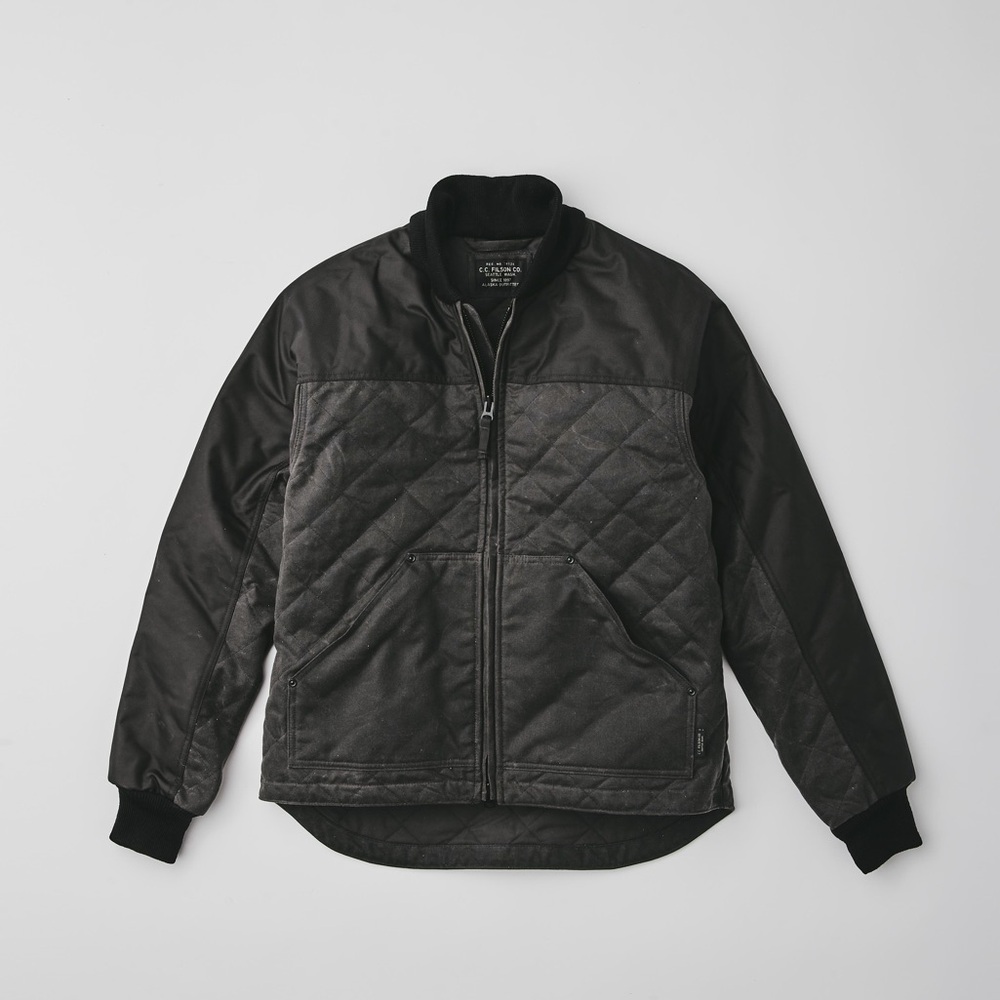 Filson Alcan Quilted Jacket - Waxed Moto Jacket / Like-New!